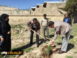 غرس نهال در حیاط ساختمان شماره 2 پرددیس کوثر 7