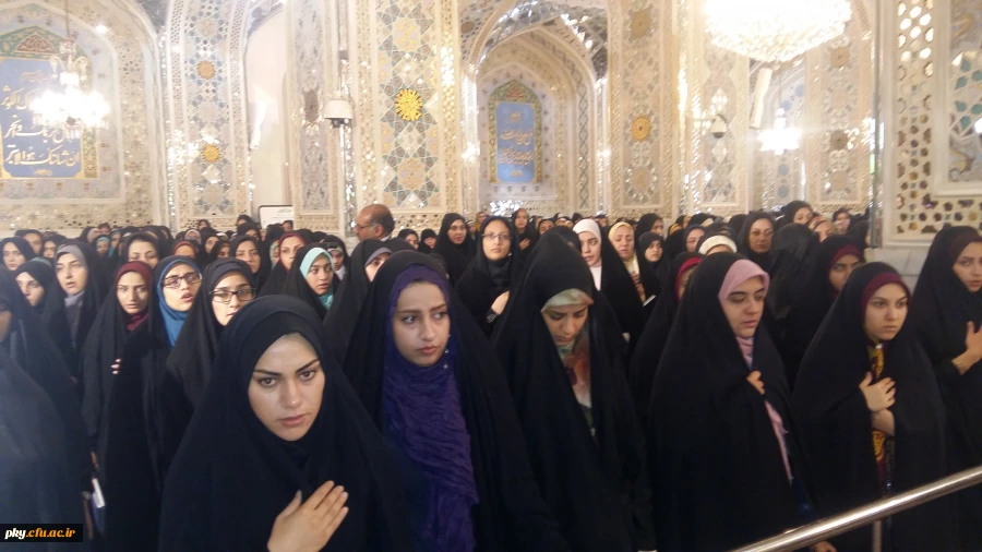 حضوردانشجویان پردیس کوثر یاسوج در اردوی زیارتی پیمان با امام رئوف ویژه اولین دوره دانش آموختگان دانشگاه ه فرهنگیان سراسر کشور در مشهد مقدس 3