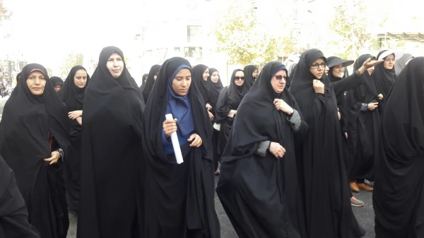 گزارش تصویری حضور دانشجویان پردیس کوثر در راهپیمایی سیزده آبان در یاسوج 2