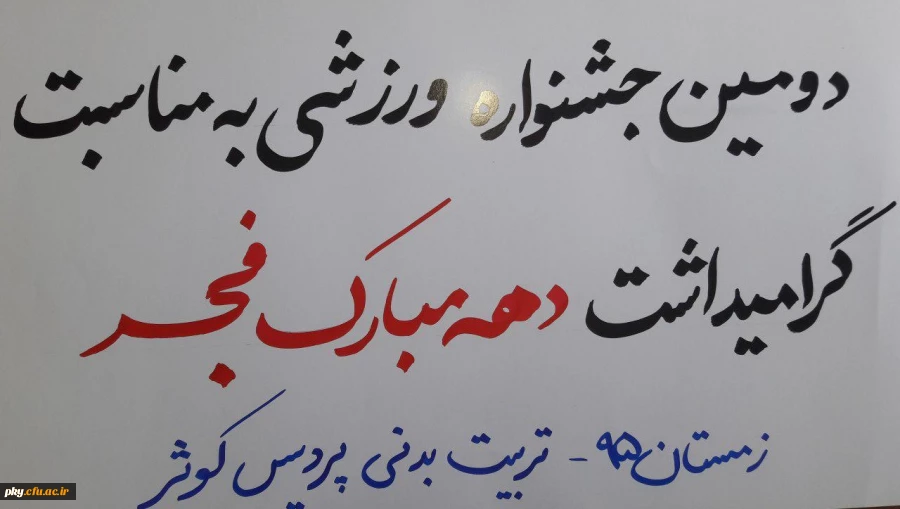 دومین جشنواره ورزشی ( فوتسال ) به مناسبت گرامیداشت دهه مبارک فجر 2