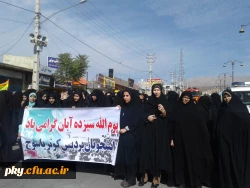 شرکت در راهپیمایی یوم الله 13 آبان 2