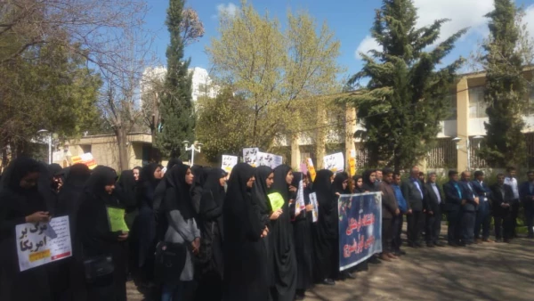 تجمع اعتراضی مسئولان، اساتید، کارکنان و دانشجویان پردیس کوثر بر ضد اقدام خصمانه رئیس جمهور آمریکا 6