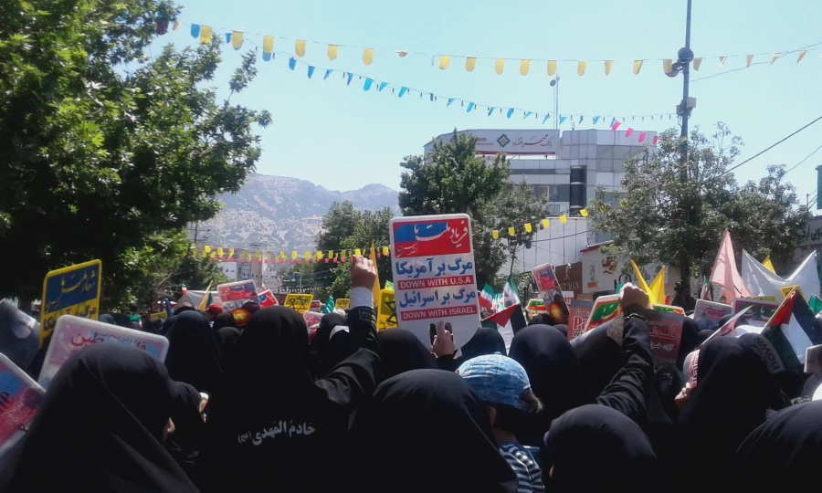 حضور مسئولین، کارکنان و دانشجومعلمان پردیس کوثر در راهپیمایی روز قدس 4