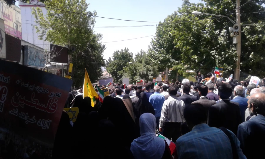 حضور مسئولین، کارکنان و دانشجومعلمان پردیس کوثر در راهپیمایی روز قدس 5