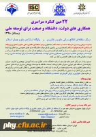 فراخوان مقاله در «بیست و دومین کنگره سراسری همکاری های دولت، دانشگاه و صنعت برای توسعه ملی» 2